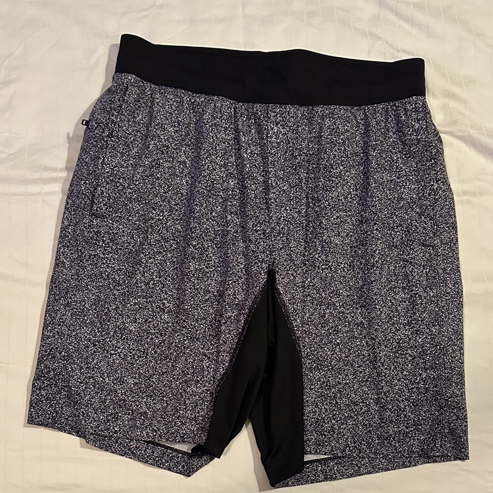 Lululemon Athletica Black and Gray Athletic Shorts